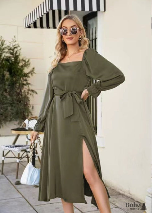 Boho French Elegant Casual Spring Summer Dress Olivia